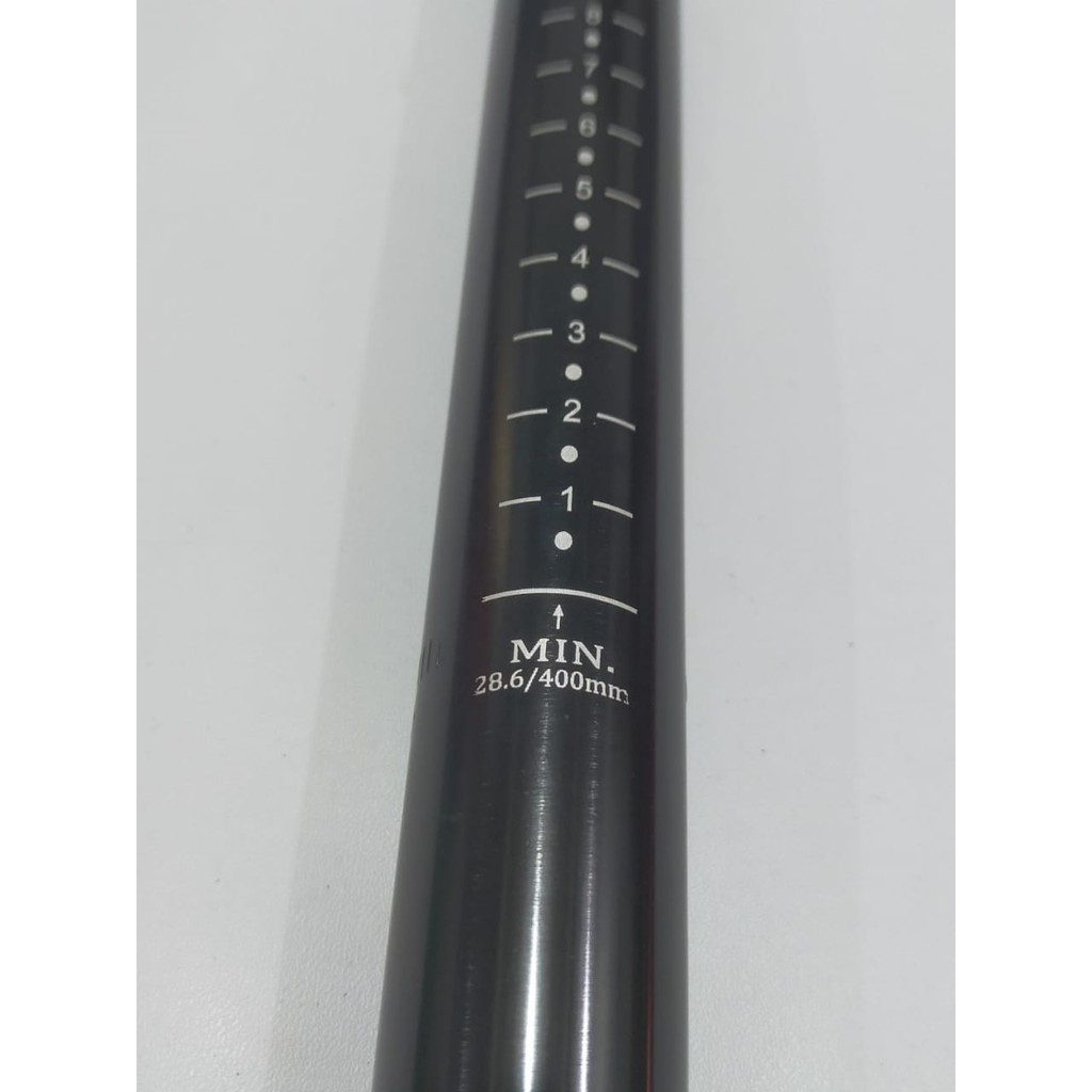 LA TIGRE Seatpost 28,6 mm tiang sadel panjang 40 cm sepeda MTB, lipat