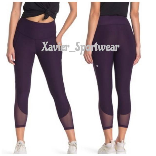 Gottex eggplant mesh capri