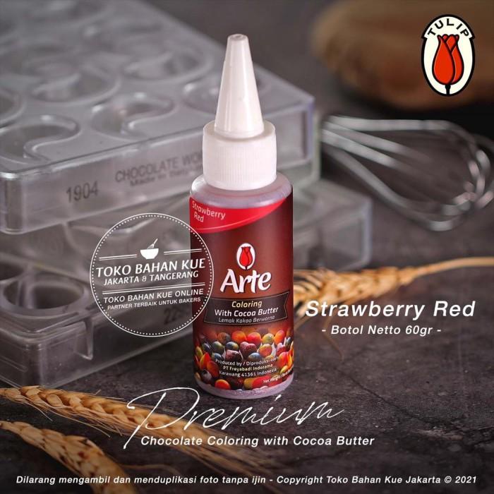 

Bahan | Tulip Arte Chocolate Coloring Strawberry Red Cocoa Butter Warna Merah