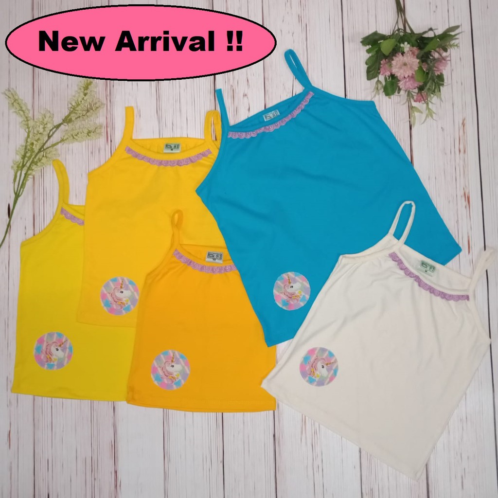 KAOS DALAM ANAK PEREMPUAN / KAOS KUTANG ANAK / TANK TOP ANAK / KAOS DALAM REMAJA