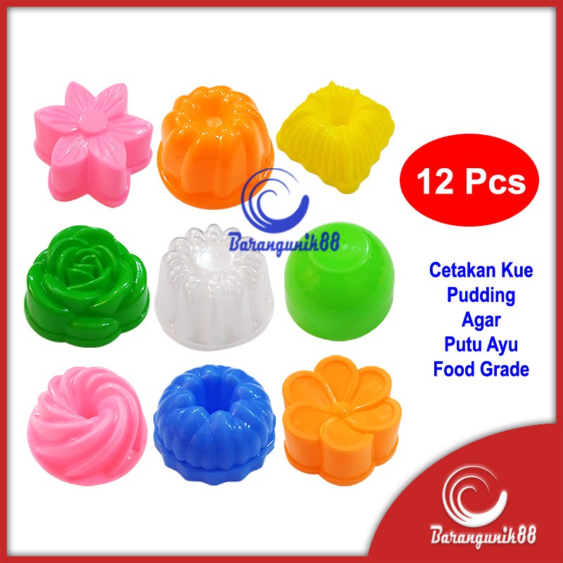 Cetakan Kue Puding Agar Putu Ayu Food Grade 12 pcs