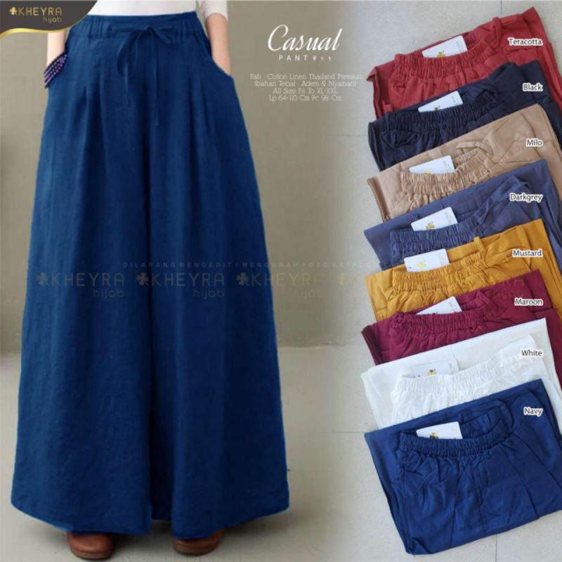 CASUAL PANT / CELANA KULOT #11 BY KHEYRA