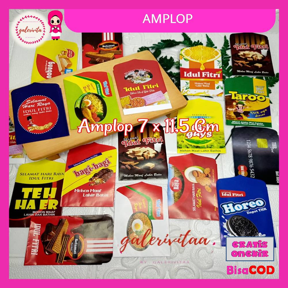 

Amplop Lebaran Idul Fitri Ukuran 7 x 11,5 Cm / Amplop Lebaran Murah / Amplop Lebaran Karakter Unik