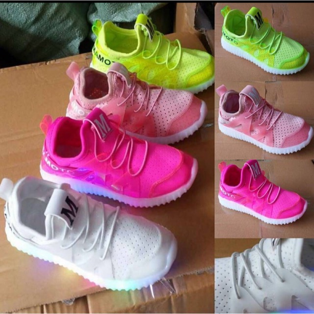 sepatu anak sekolah / sepatu olahraga anak / sepatu anak led / sepatu anak nyala import murah