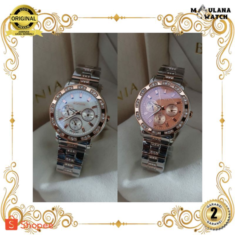 JAM TANGAN PRIA WANITA | RANTAI | KULIT | KARET | MURAH | WANITA BONIA 10427 ORIGINAL