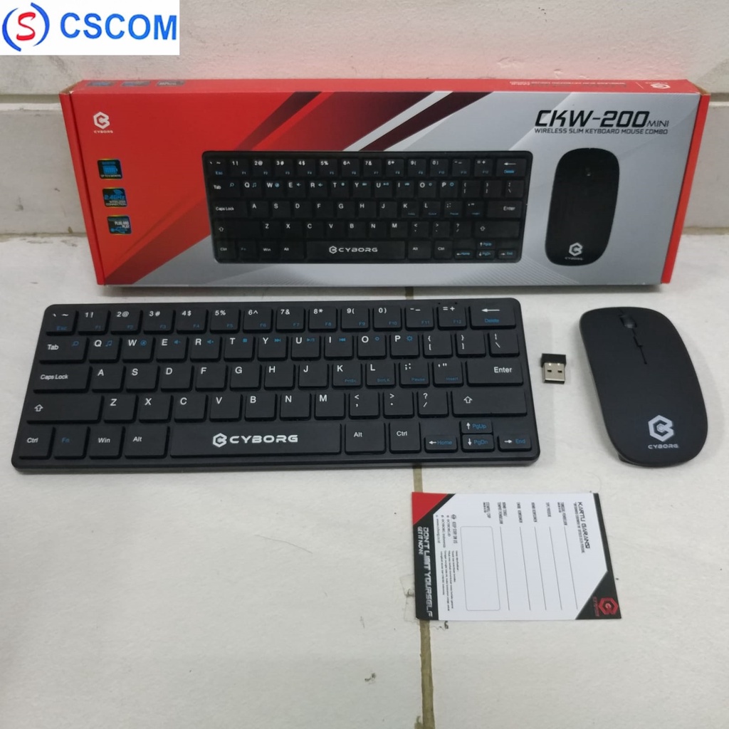 Wireless Combo Keyboard and Mouse CYBORG CKW-200 Mini