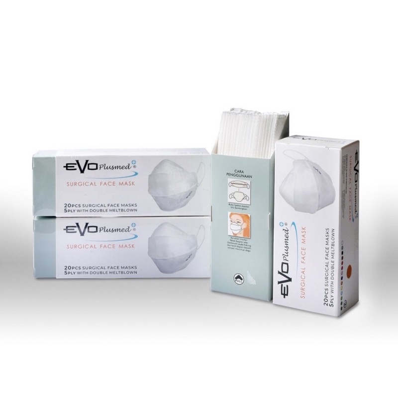 EVO PLUSMED MASKER MEDIS 5 PLY 4D