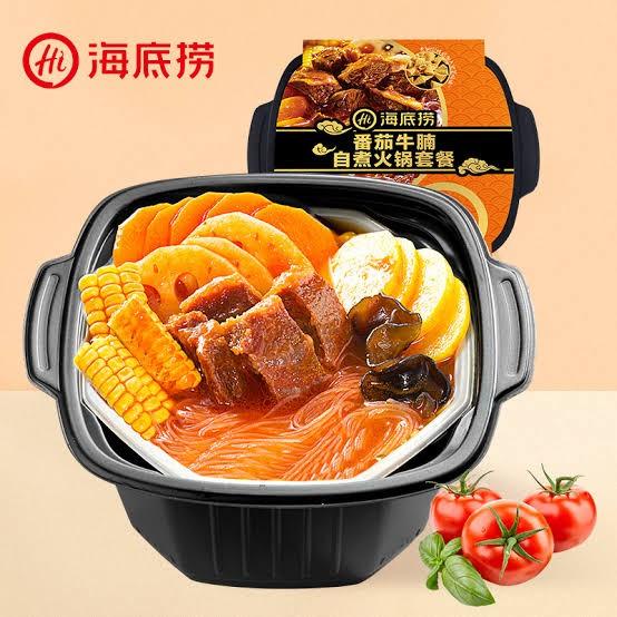 

Haidilao instant hotpot ready stock 500gr lazy hotpot comes with heat Berkualitas