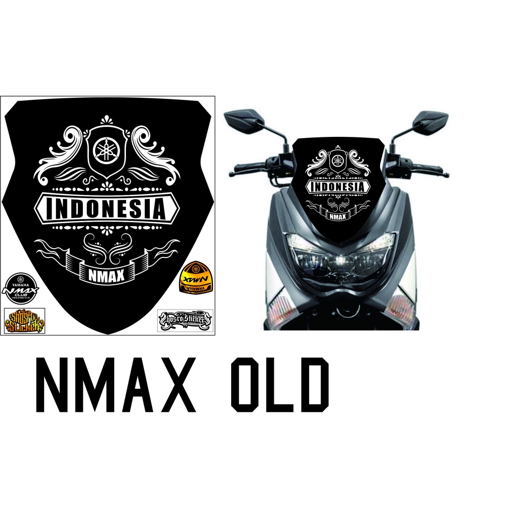 STIKER VISOR NMAX OLD VARIASI LIS NMAX LAMA DECAL VISOR MOTIF
