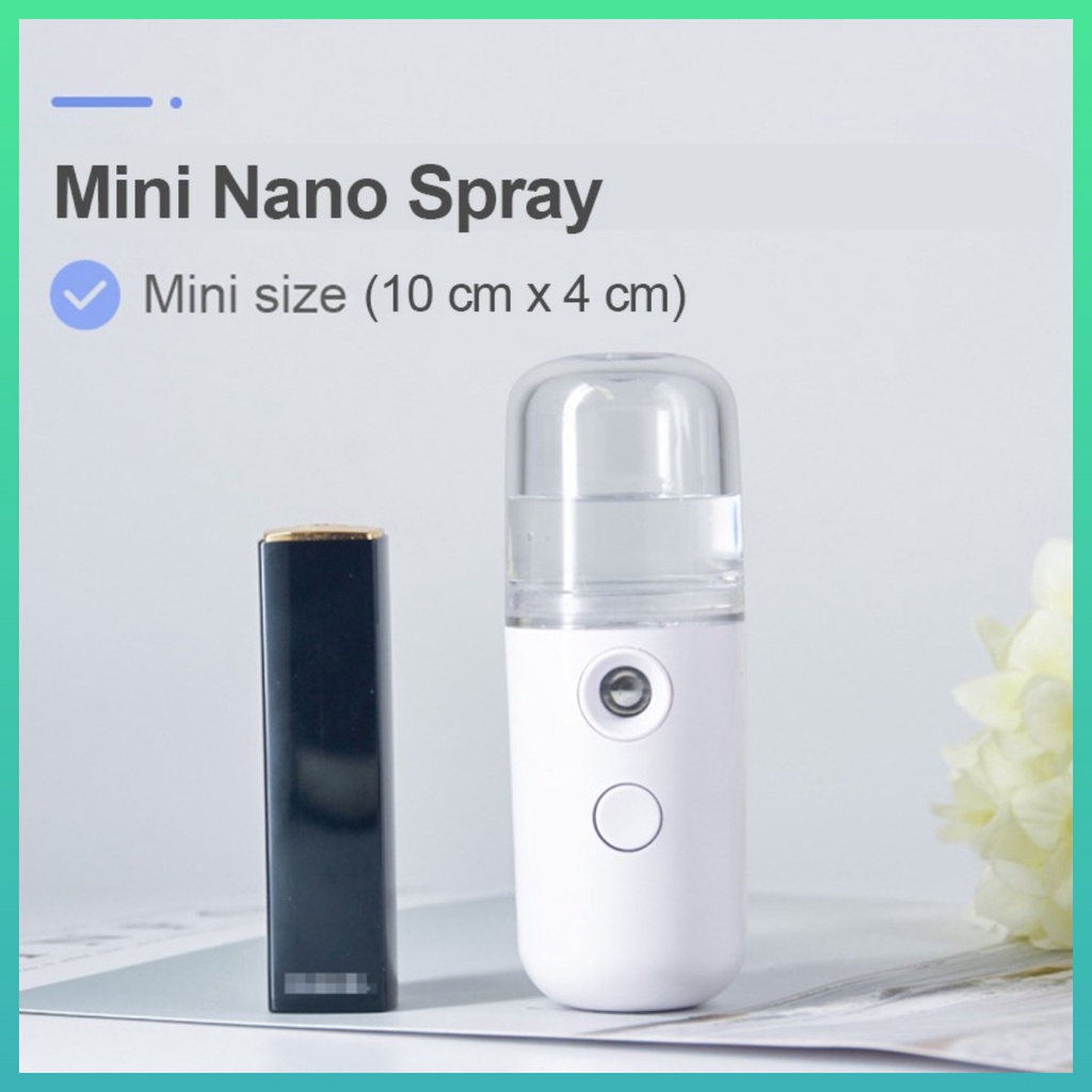 Nano Spray Mini Portable Pelembab Muka Nano Sprayer Alat Nano Spray Mist Sprayer Kecantikan Muka Portabel