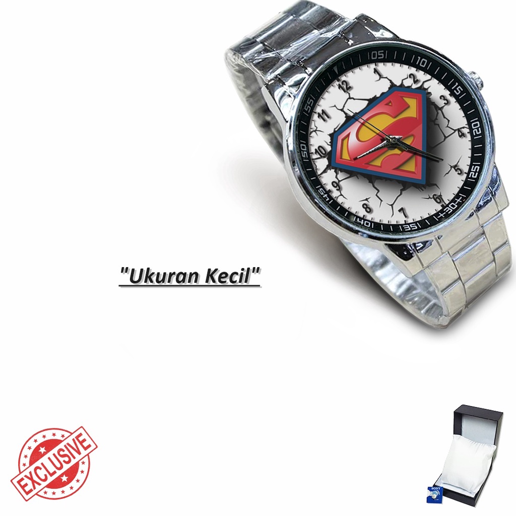 Jam Tangan Rantai Couple SUPERMAN MOTIF 1 (Special)