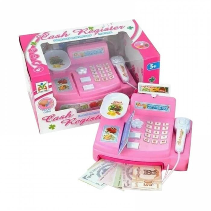 Mainan Cash Register - Mainan Kartu ATM - Mainan Mesin Kasir Kasiran dan Uang Mainan