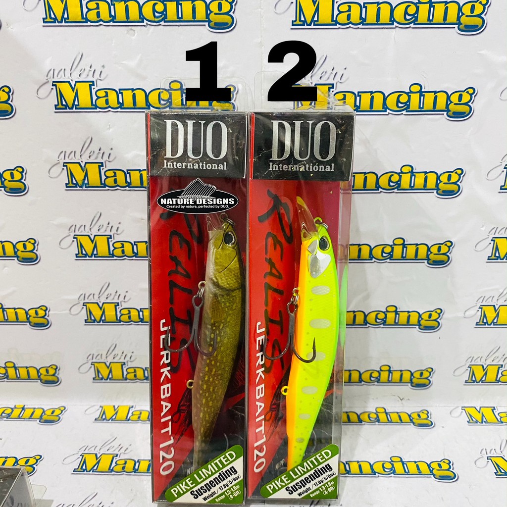 LURE UMPAN PANCING DUO REALIS JERKBAIT 120 PIKE LIMITED SUSPENDING