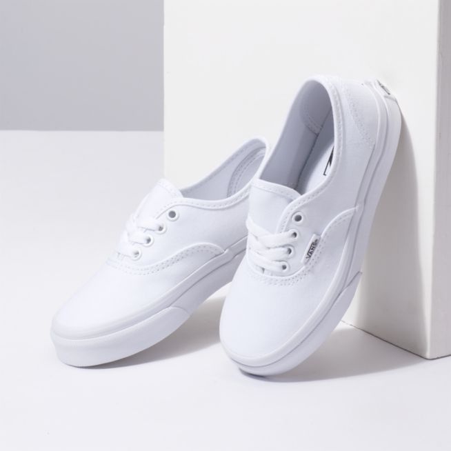 NEW Sepatu Sneakers Sepatu Vans Authentic Anak Sepatu Pria Wanita Full White