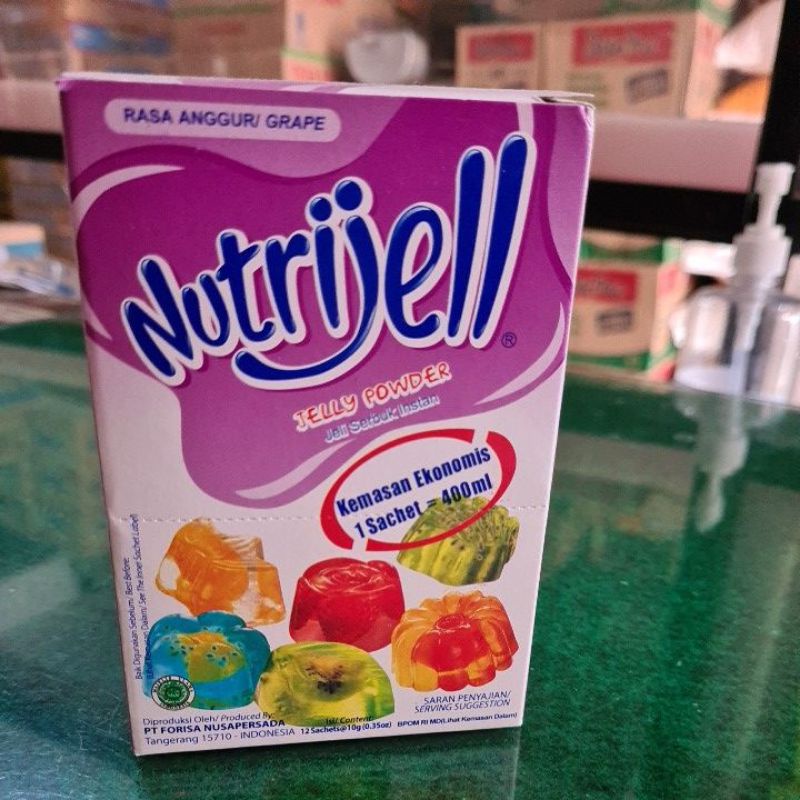 

NUTRIJELL ANGGUR ISI 12 BKS(10GRAM/SACHET)