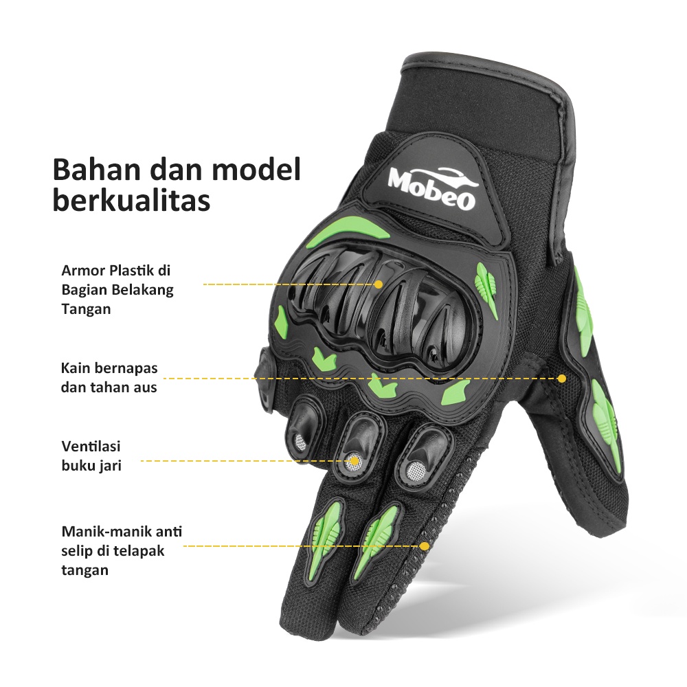 [BARU] Mobeo Sarung Tangan Motor Rider Sporty Biker Gloves