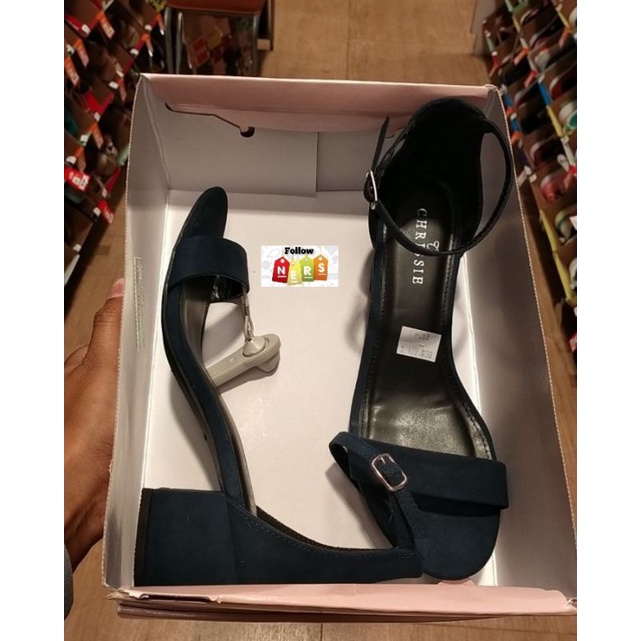 PAYLESS NEW❗DAKOTA BLOCK HEEL 5CM - DAKOTA NAVY SUEDE BY CHRISSIE 222038
