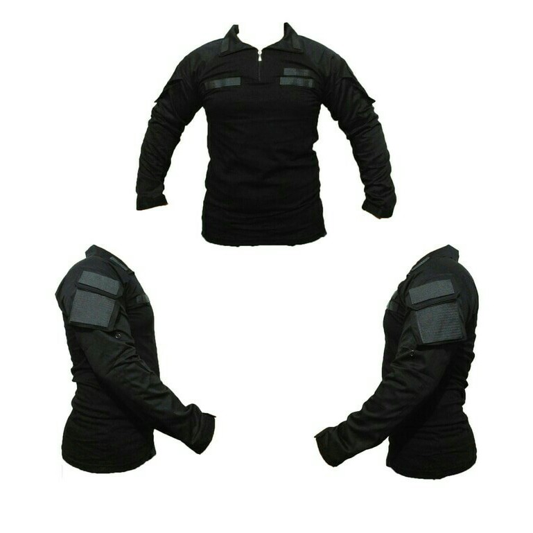 Kaos BDU hitam _ kaos tactical hitam