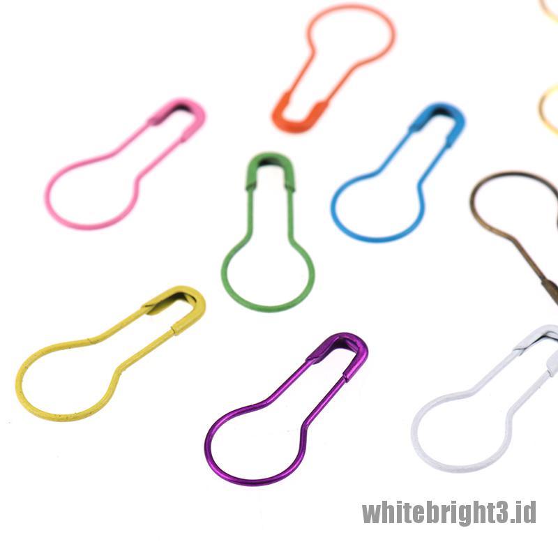 ❤White3 Warna Putih❤ 100pcs Jarum Klip Untuk Merajut Pakaian