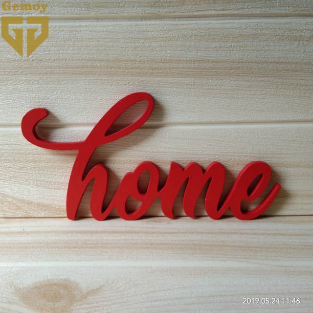 Walldecor Hiasan Dinding Home Tulisan Kayu