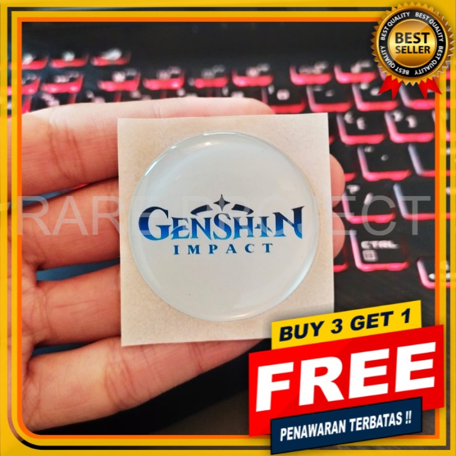 GENSHIN IMPACT STICKER MOTOR RESIN TIMBUL AKSESORIES MOTOR STICKER MOTOR BODY MOBIL MURAH