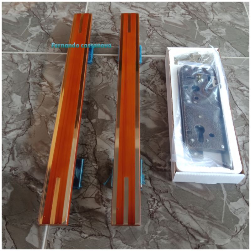 Pegangan pintu rumah Handle pintu minimalis 33cm 45cm set kunci rumah