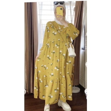 midi dress rayon premium by azasya