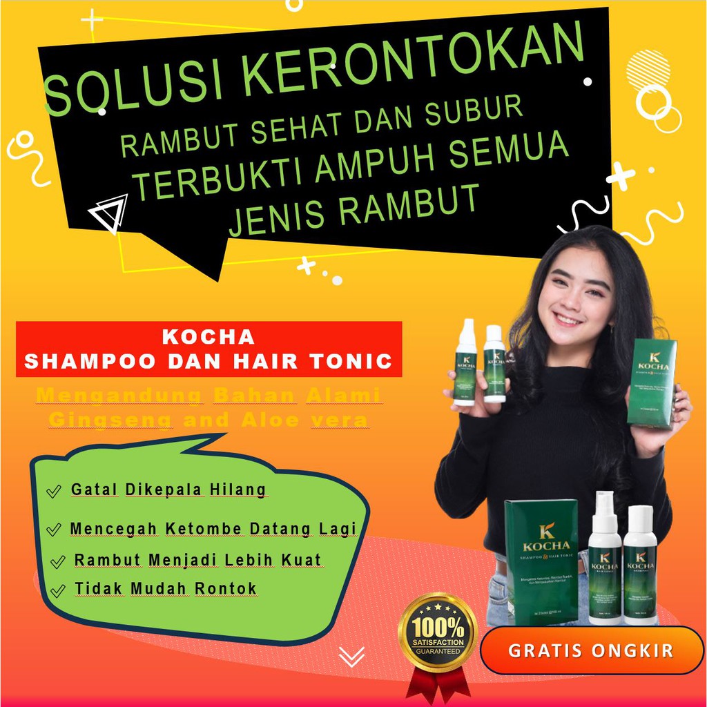 Kocha Shampo Obat Ketombe Anti Dandruff Paling Ampuh Atasi Kerontokan