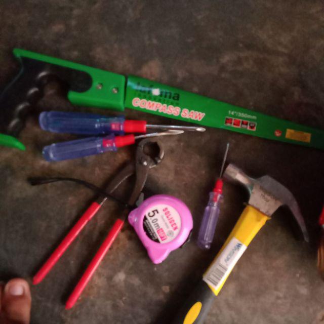 Promo Paket T-001 Palu + Gergaji Kayu + Gegep +obeng Bb +meteran