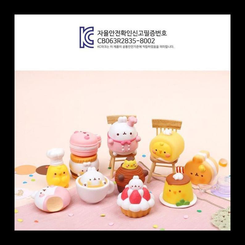 Best Seller Blind Box Hayanori / Millimages Korea Molang Edisi 4 Dessert Original Action Figure