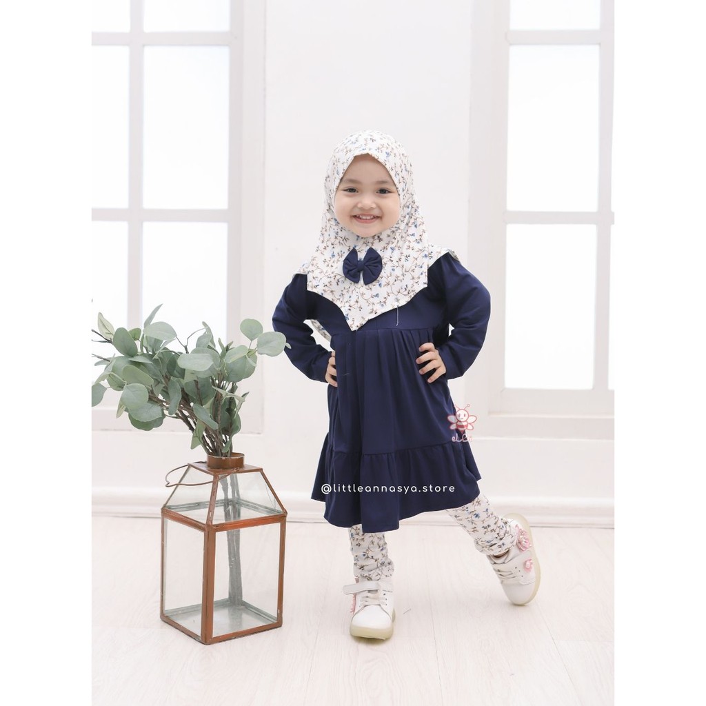 Baju Gamis Anak Perempuan Cantik eLBi Nayla / Baju Muslim Anak / Gamis Anak 1 Tahun / Gamis Bayi