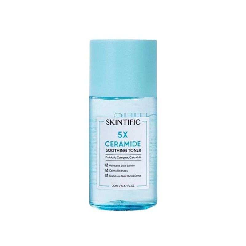 SKINTIFIC 5X Ceramide Travel Size - Facial Cleanser / Barrier Repair Moisture Gel / Soothing Toner Original BPOm