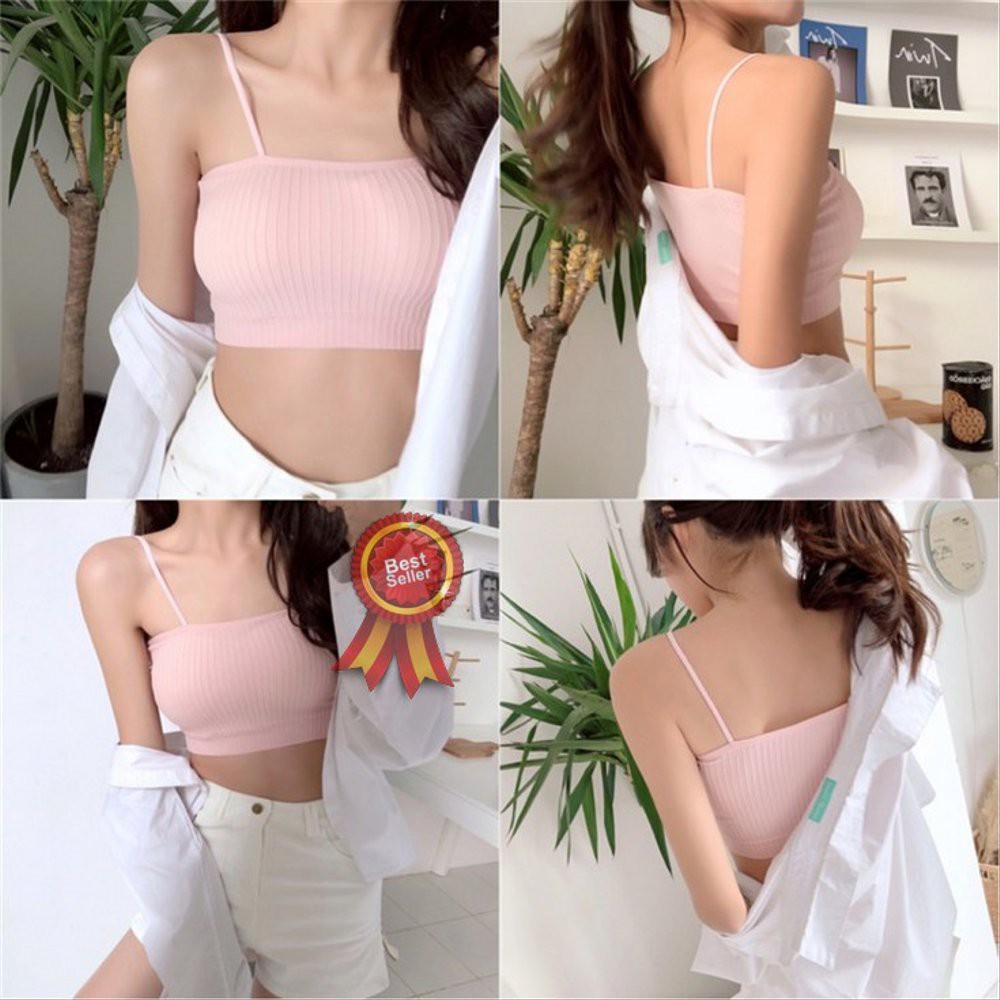 Atasan Crop Top Wanita Baju Lengan Panjang Pendek Cewek Korea Murah Korean Cewe Cew Croptop Super Ho