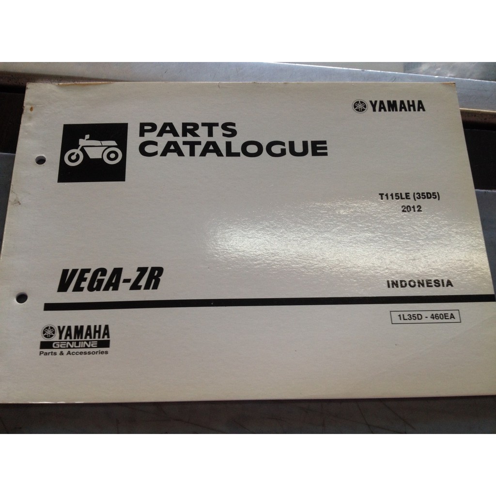 Buku Part Katalog Vega Zr T115le 2012 Original Yamaha Shopee Indonesia