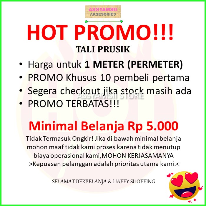 Tali Prusik Kecil Paracord Motif Terbaru Murah Gelang Strap Masker Kalung Tenda Aksesoris Tas Dompet-7