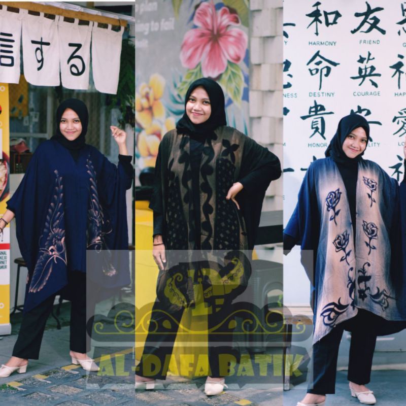 CARDIGAN OUTER KIMONO LUKIS CARDIGAN OUTER BATIK •||• BATIK ALDAFA