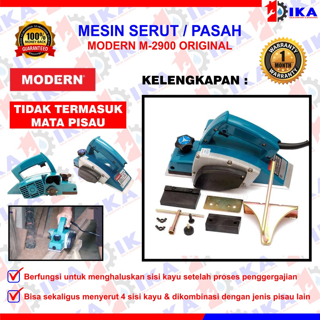 MODERN M-2900 Planner Serut Kayu Planer Ketam Pasah Sugu M2900 Mesin