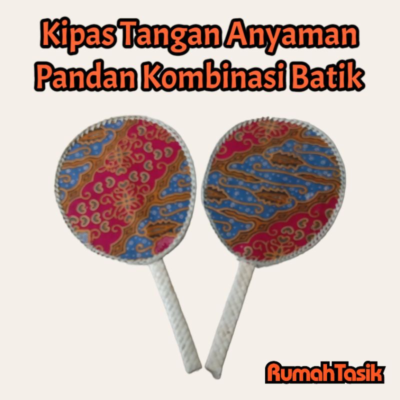 Kipas Tangan Anyaman Pandan Mendong Murah / Kipas Dewi Quan In