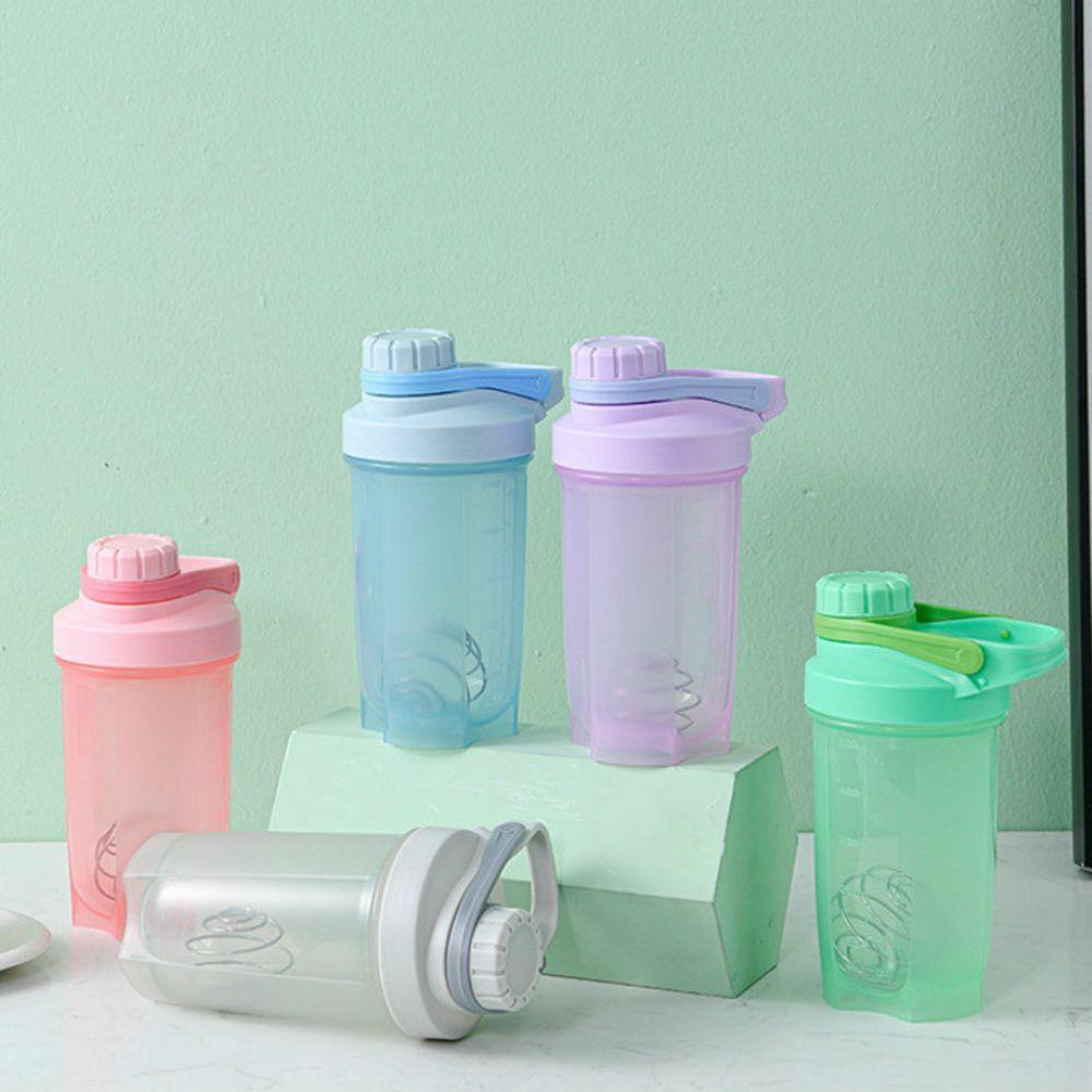 [Elegan].fe Botol Air Outdoor Protable Portabel Anti Bocor Protein Shake Olahraga Mixing Bottle