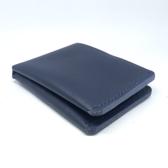 Dompet kulit asli design unik navi blue simple wallet - PHWL272