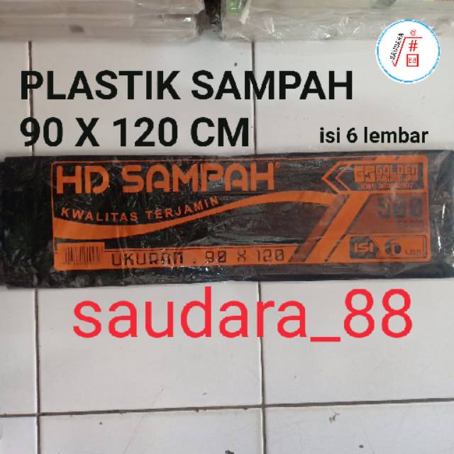 Plastik sampah hitam / hd sampah (90x120 & 60x100)