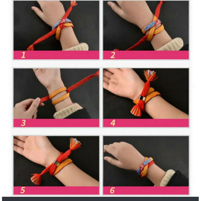 ORIGINAL Gelang ikat Rambut Anime Kimi No Nawa Your Name Taki Mitsuha plus Ring Besi kait