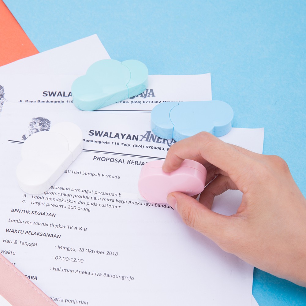 

MYSTYLE DELI TIP EX KERTAS TIPEX DENGAN TUTUP COVER UP CORRECTION TAPE 5m x 5mm TIPE EX ALAT TULIS SEKOLAH KANTOR EH20301 EH20501