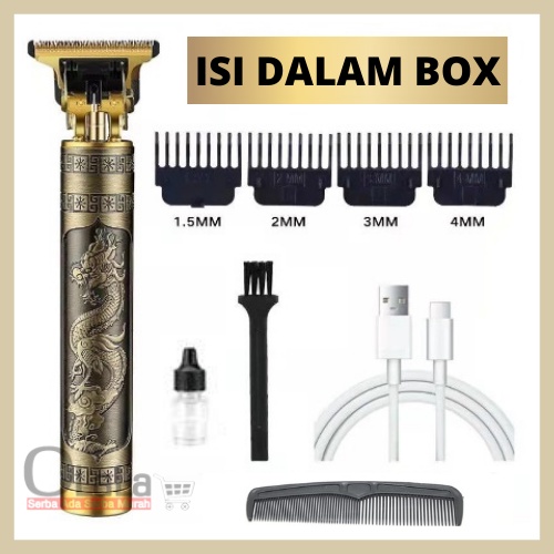 Alat Cukur Elektrik Profesional Hair Trimmer Detailer Cordless / Mesin Cukur Rambut Cas TM-1428 / TM-1425