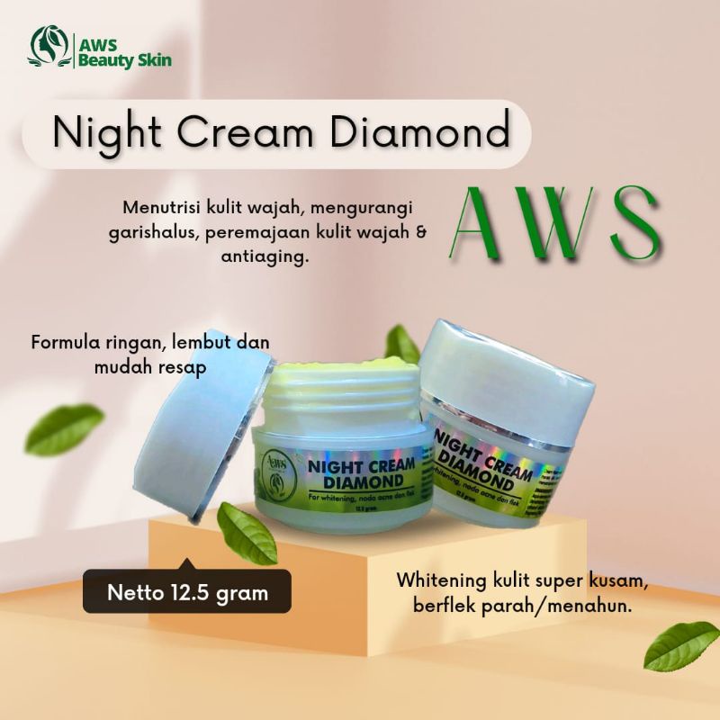 Night cream Diamond AWS Beauty skin