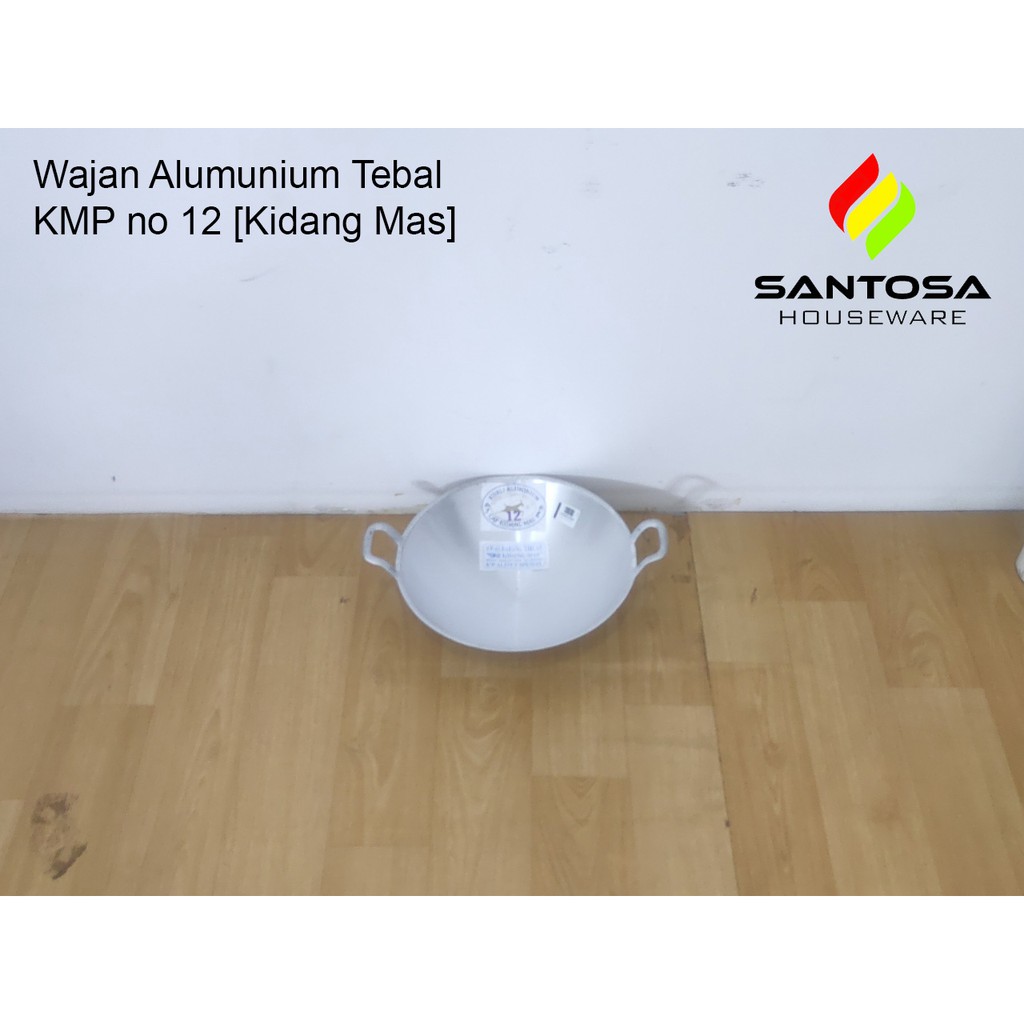 Wajan Alumunium Tebal KMP no 12 [Kidang Mas]
