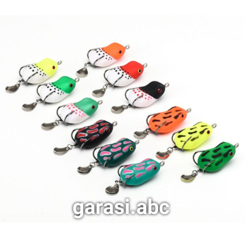 Soft Frog Umpan Pancing Kodok 3cm 4,2g Swim Bait Fishing Lure Katak Casting Gabus Tiruan Artifisial Artificial Kutuk Relix Nusantara Sungai Waduk Danau Kali Apung