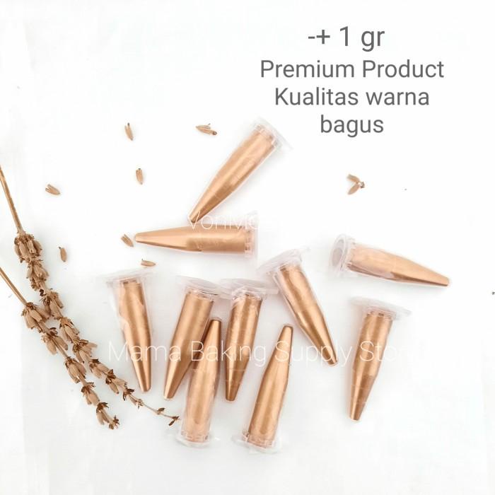 

Edible Gold Luster Lustre Duster Dust Gold Powder Bubuk Emas -+ 1 gr [TERLARIS 111] | [TERLARIS 222]