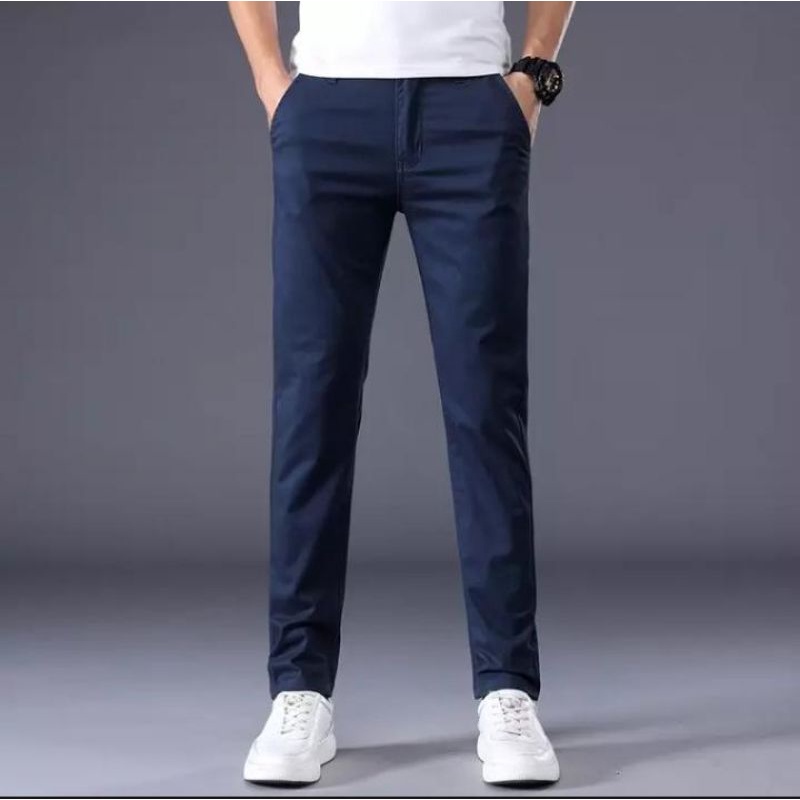Celana Chino Panjang Pria Navy Dickies Full Acc