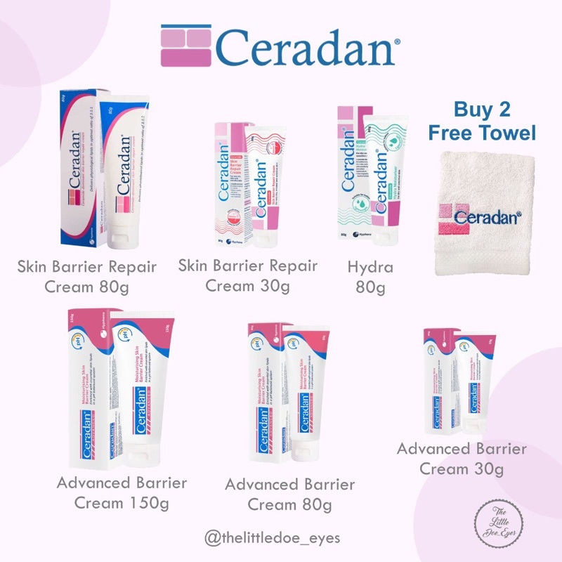 [READY] Ceradan advanced/ skin barrier repair cream / hydra lotion / 30gr/ 80gr/ 150gr